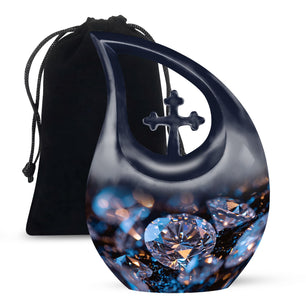 Diamond Cremains Containers Funeral, Ashes Cremation Urn