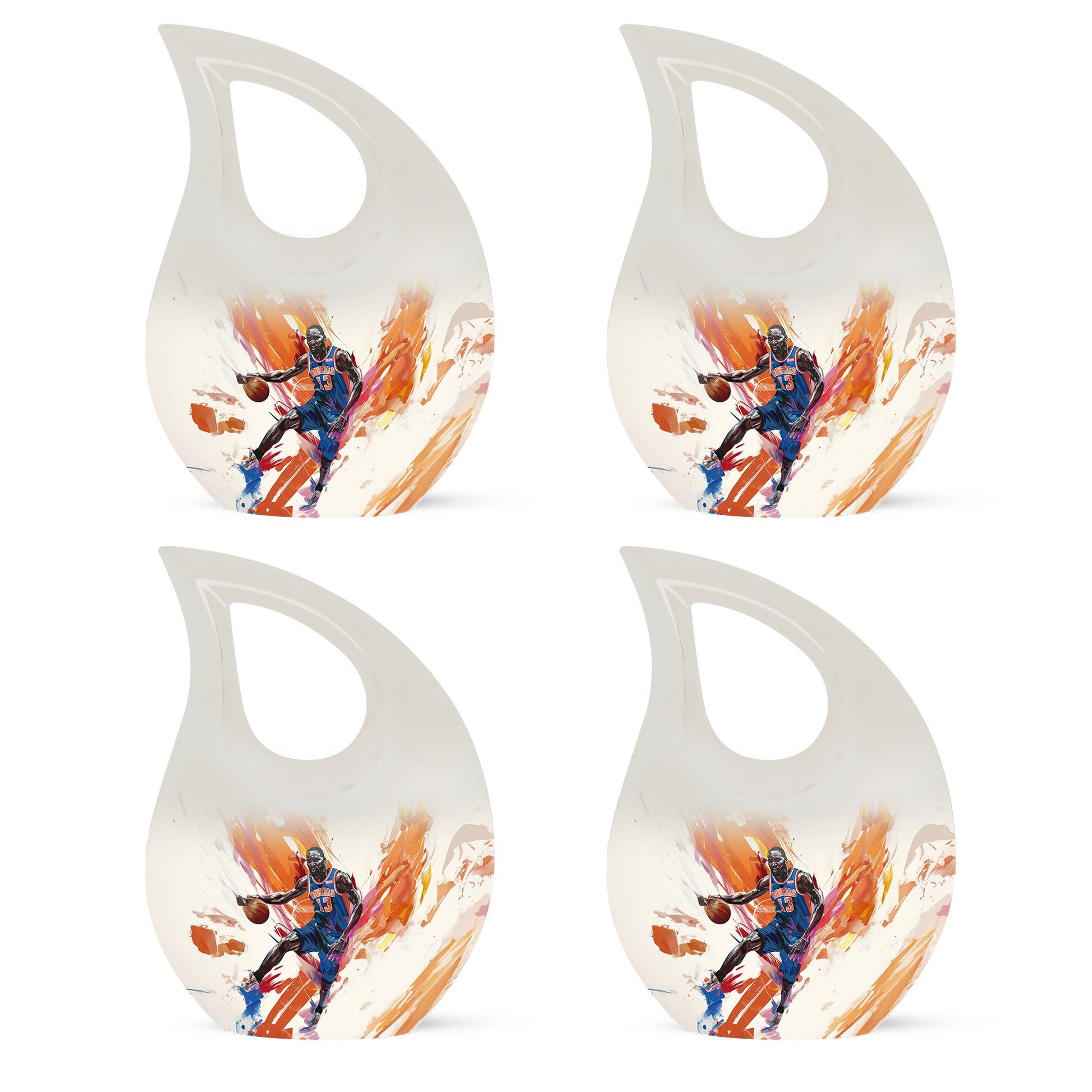 Basketball Metal Urns For Human Ashes Funeral, Ashes Cremation Urn