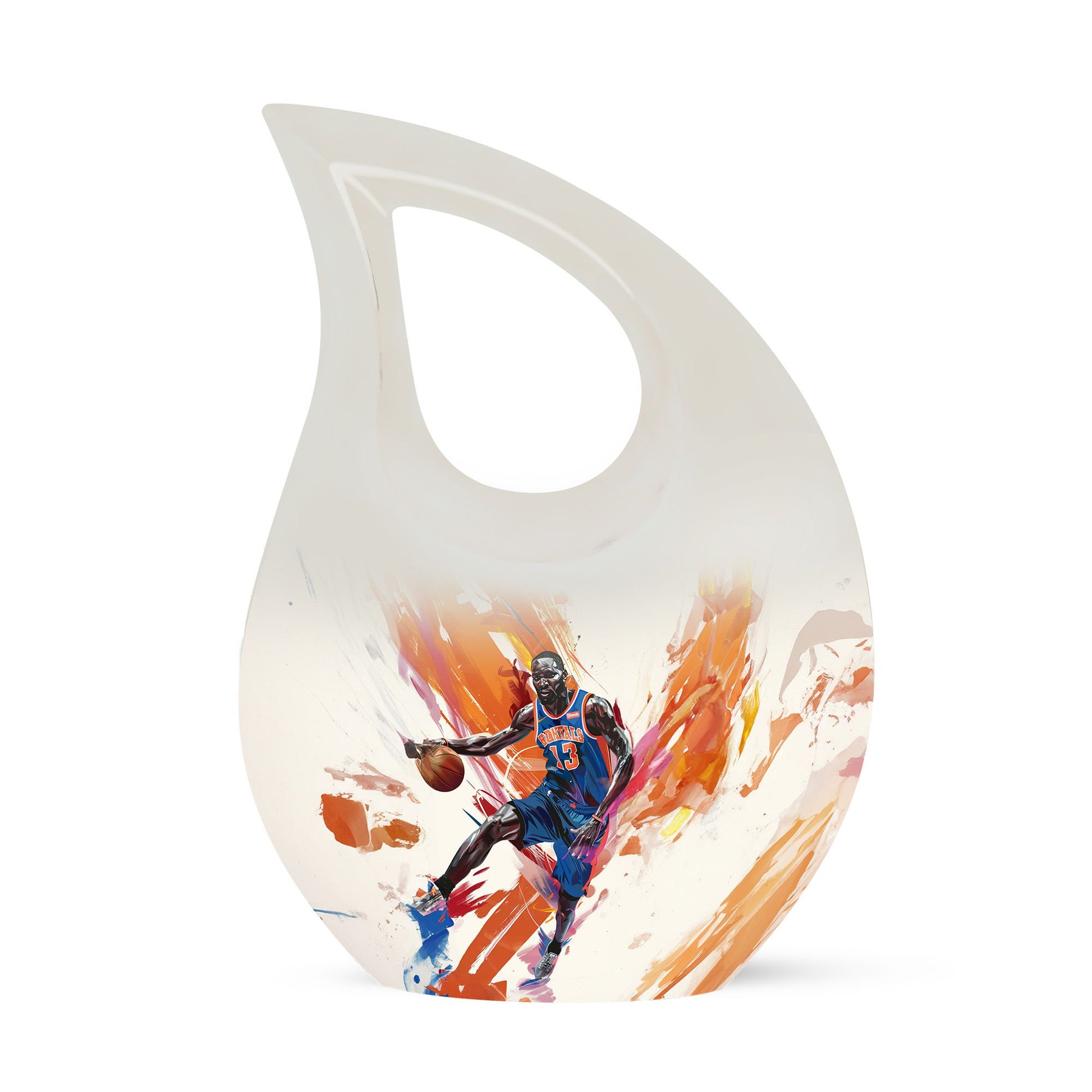Basketball Metal Urns For Human Ashes Funeral, Ashes Cremation Urn
