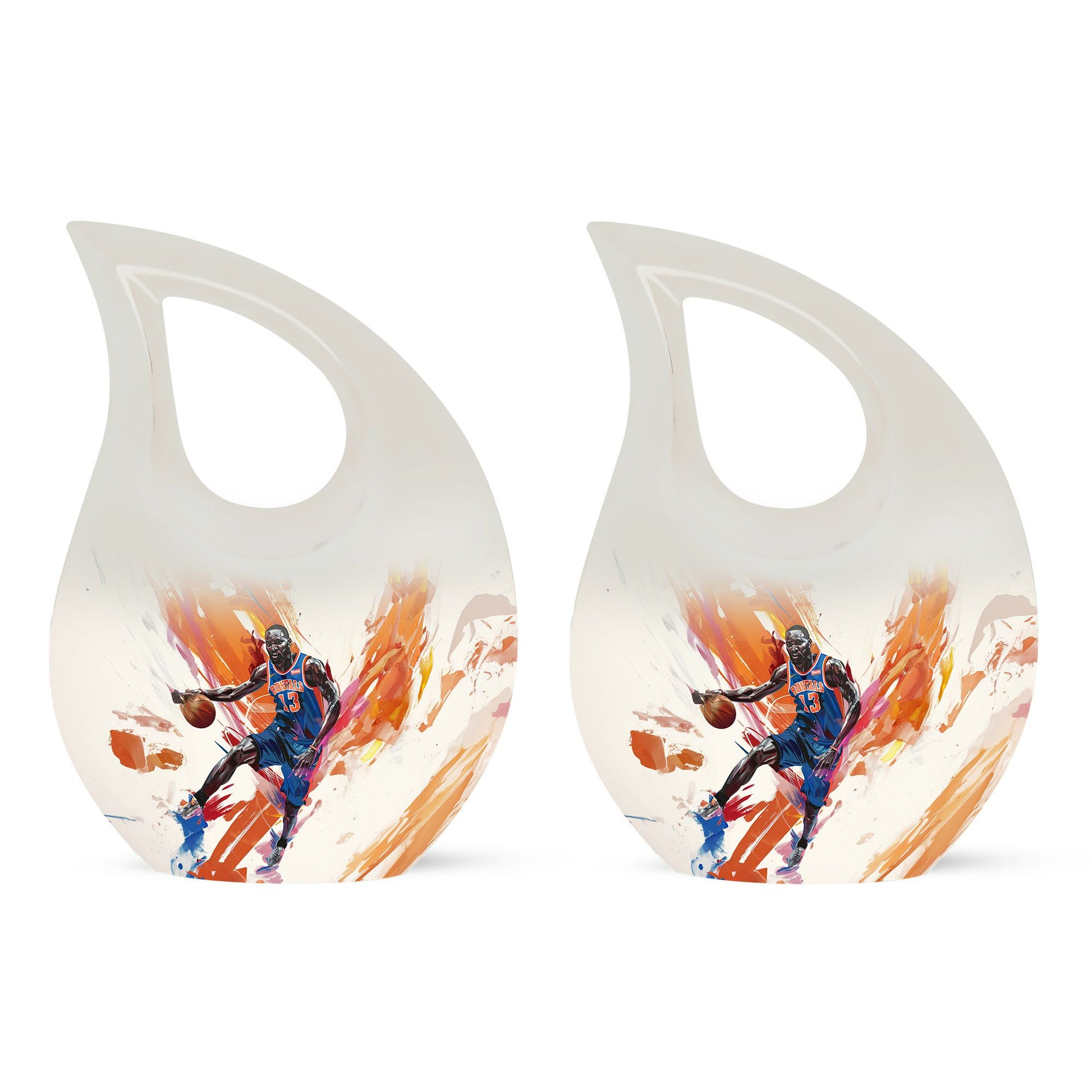 Basketball Metal Urns For Human Ashes Funeral, Ashes Cremation Urn