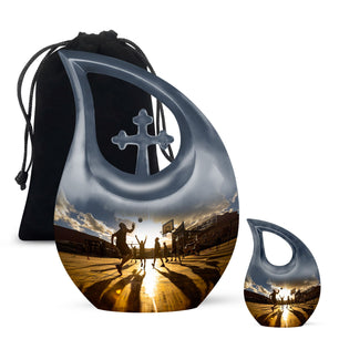 Basketball Double Urns Funeral, Ashes Memorial Urn