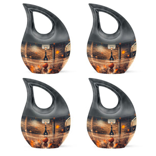 Basketball Burial Urn Teardrop, Heart Cremation Urn