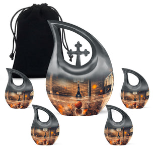Basketball Burial Urn Teardrop, Heart Cremation Urn
