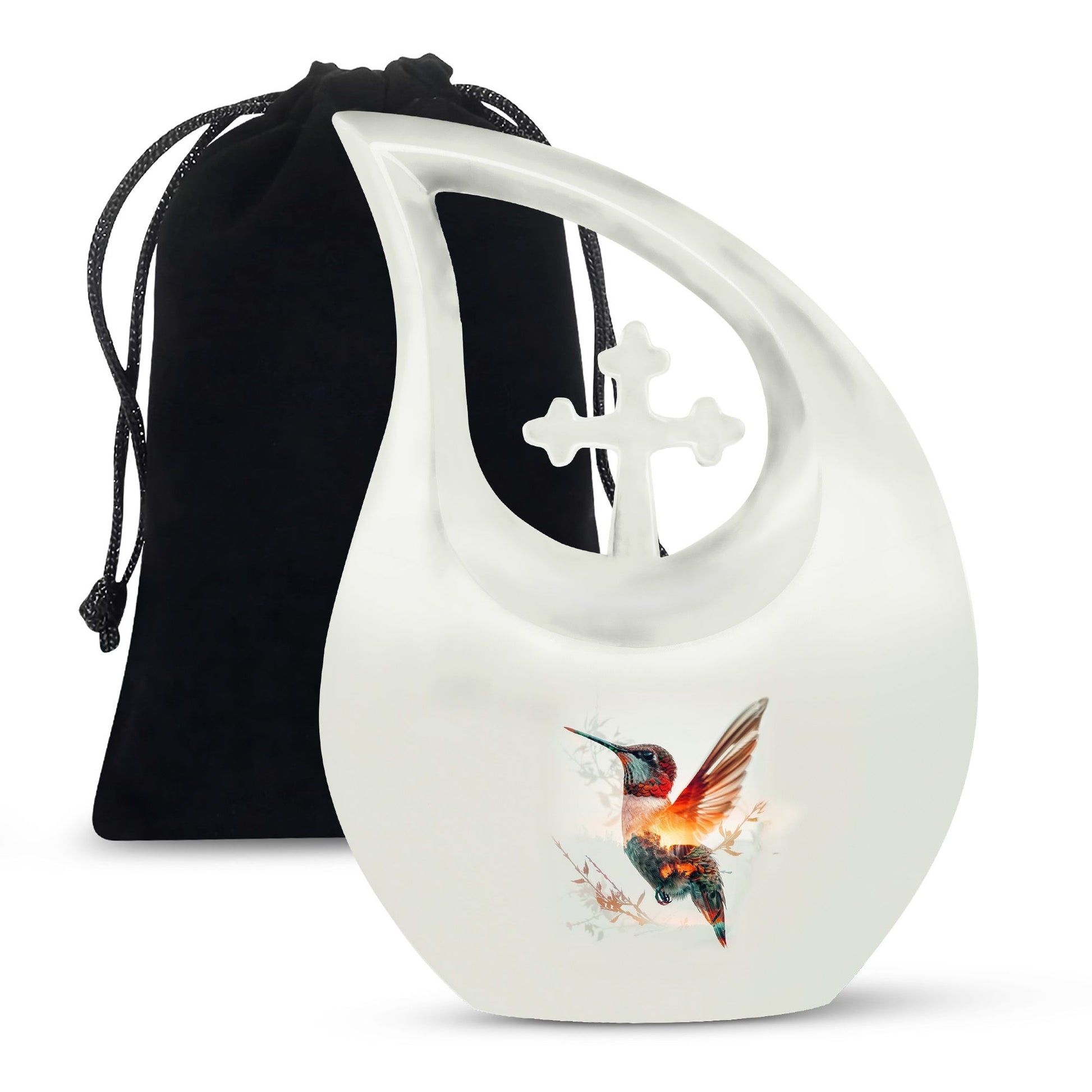 Humming Bird Decorative Urn For Ashes Funeral, Ashes Cremation Urn