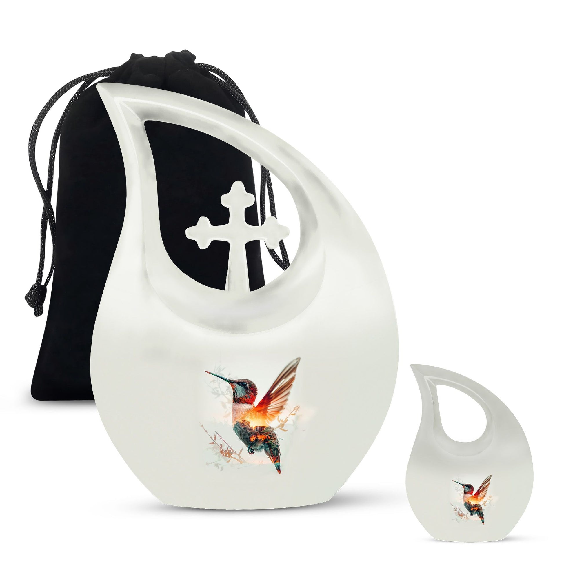 Humming Bird Decorative Urn For Ashes Funeral, Ashes Cremation Urn