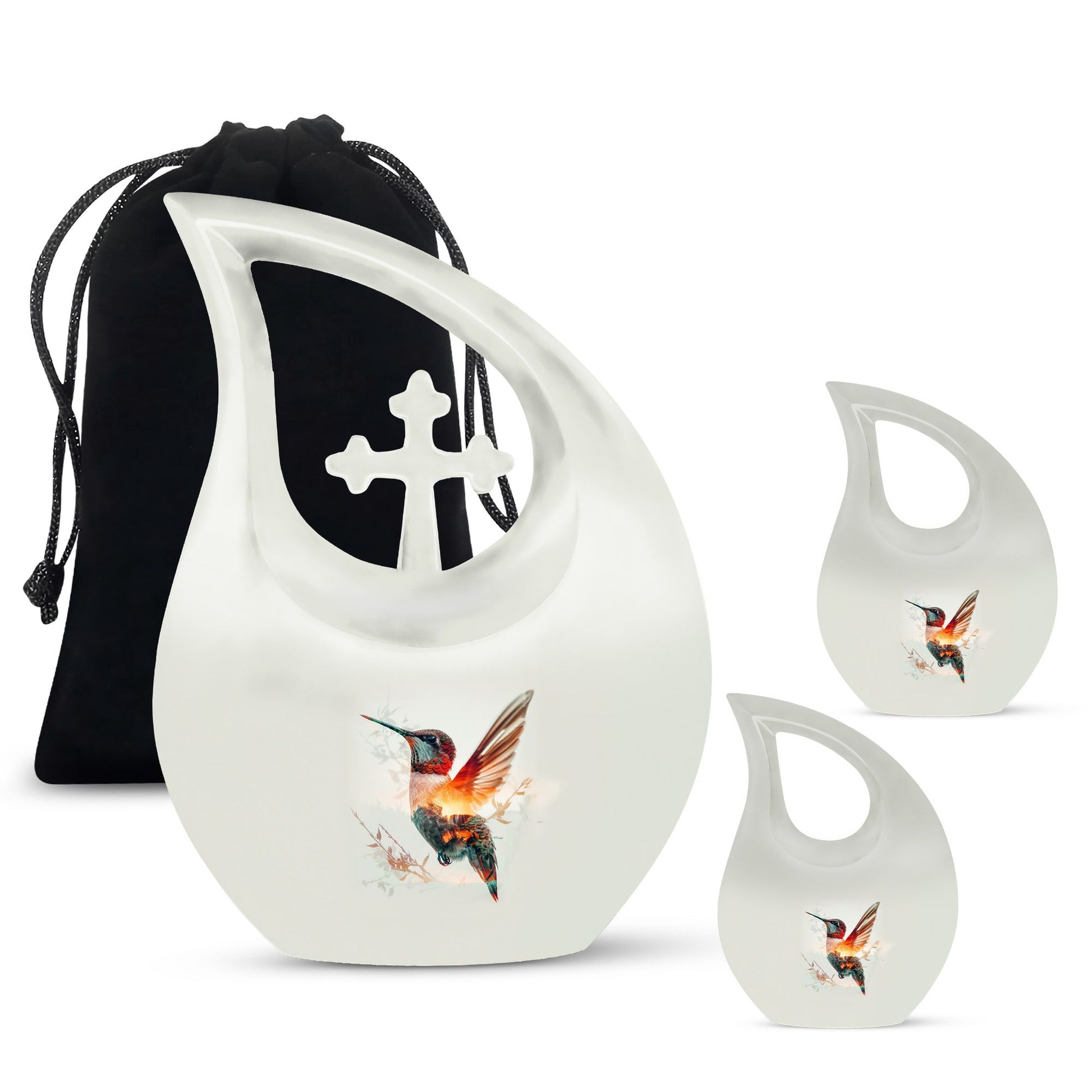 Humming Bird Decorative Urn For Ashes Funeral, Ashes Cremation Urn