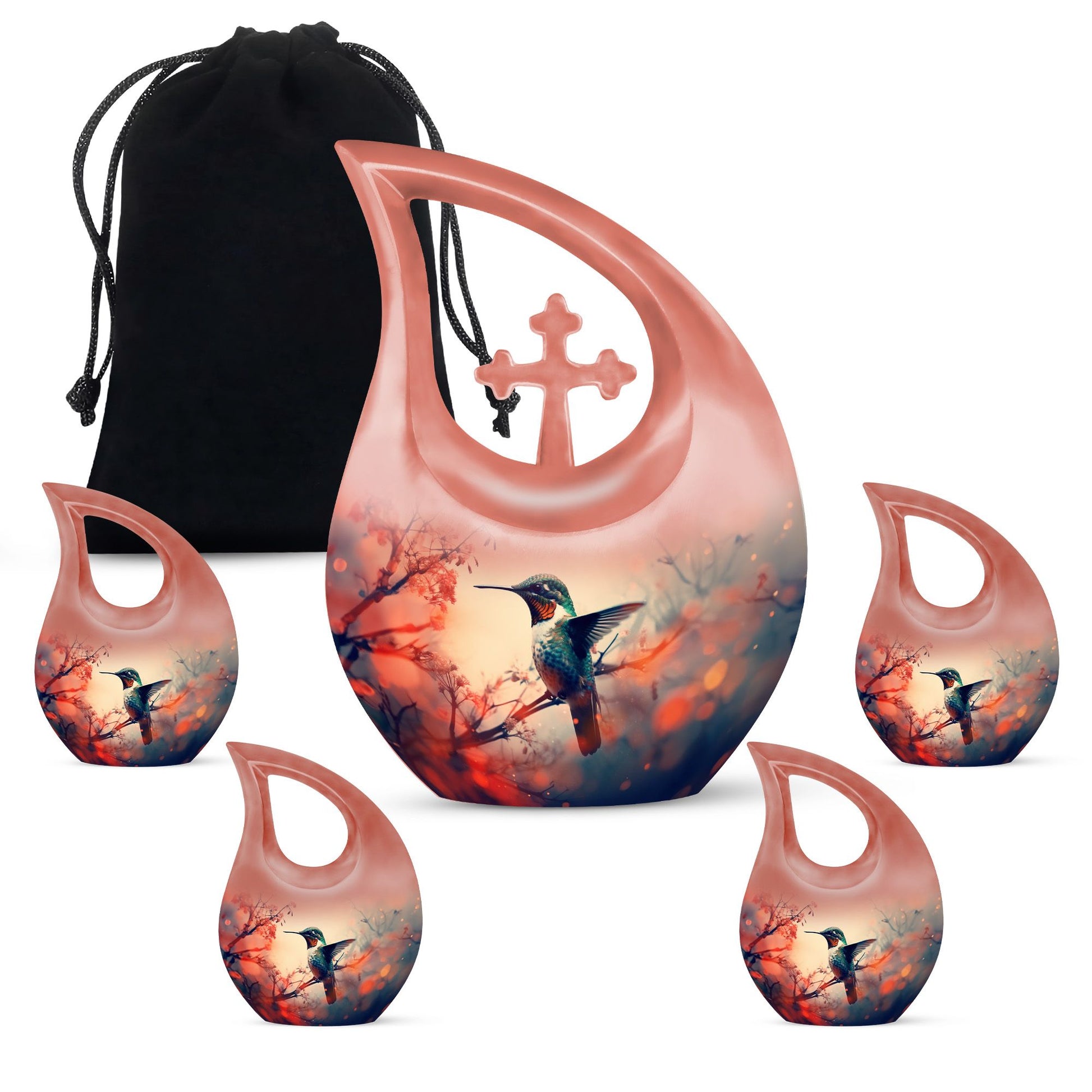 Humming Bird Cremation Urns For Burial Large Funeral, Ashes Urn