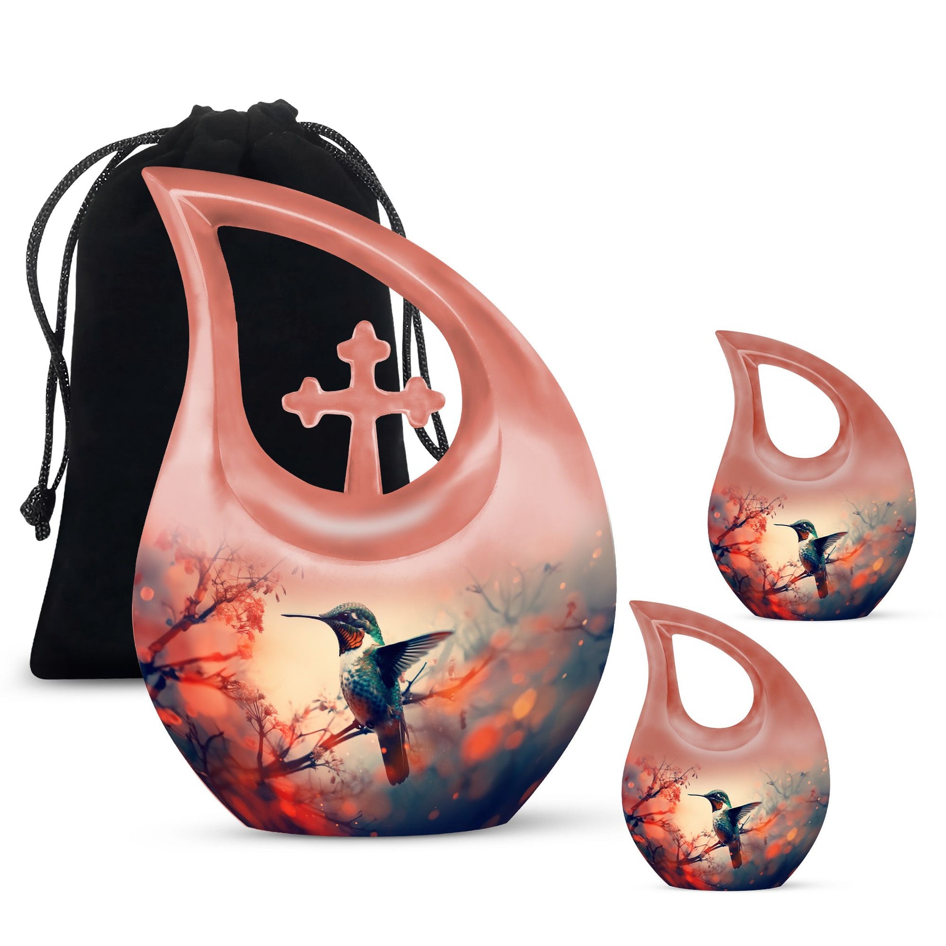Humming Bird Cremation Urns For Burial Large Funeral, Ashes Urn