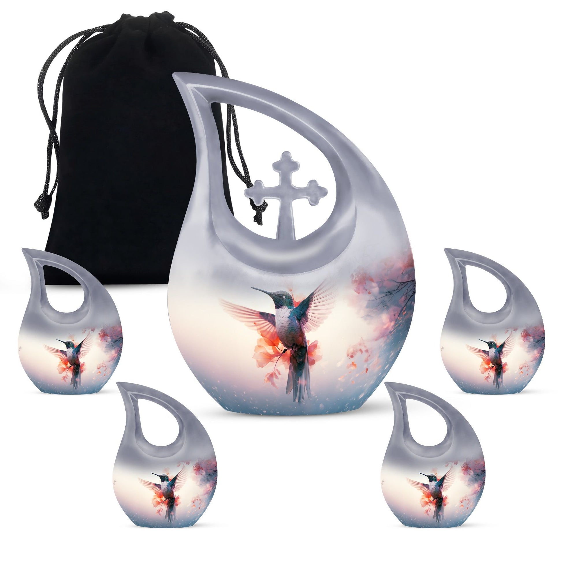 Humming Bird Keepsake For Ashes Funeral, Ashes Cremation Urn