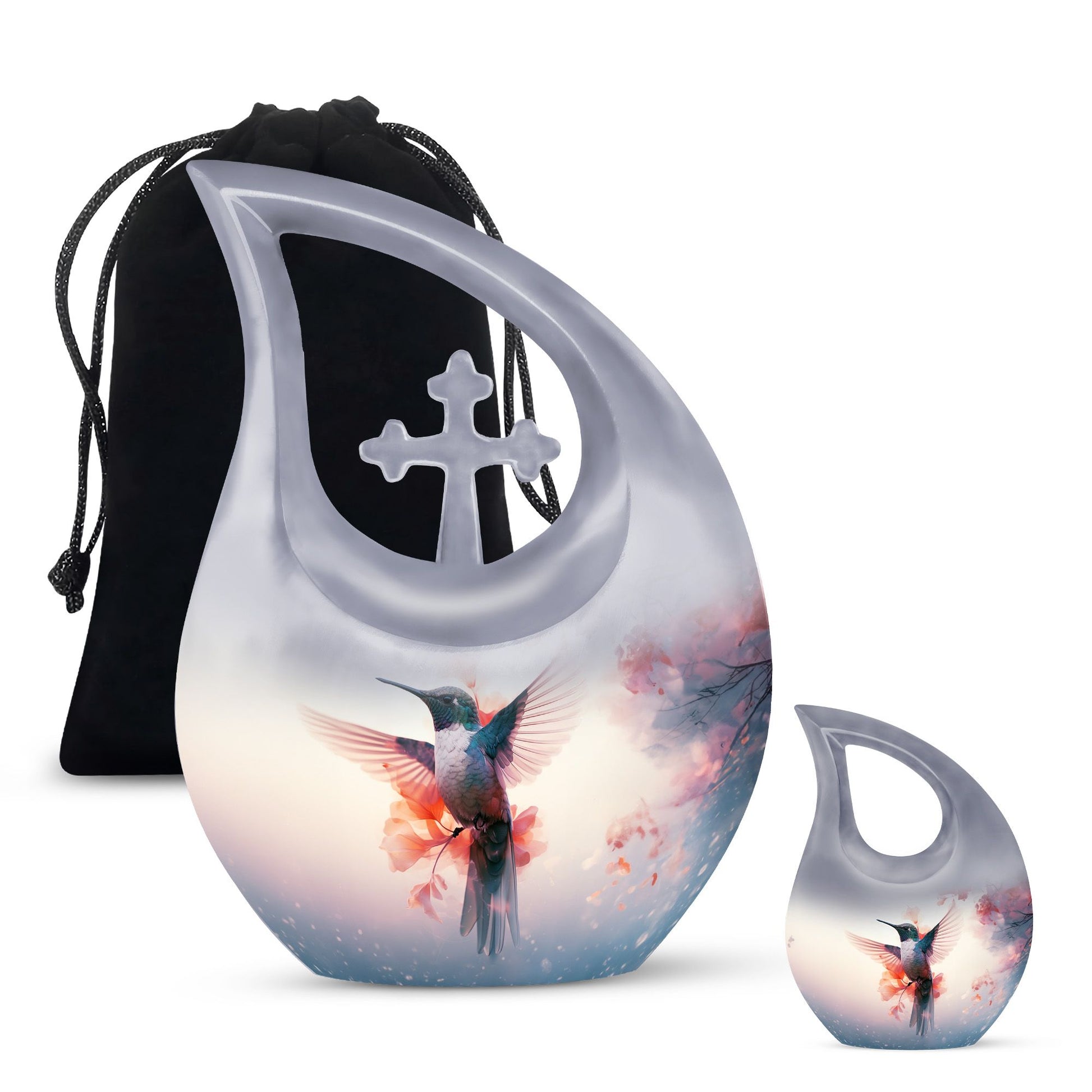 Humming Bird Keepsake For Ashes Funeral, Ashes Cremation Urn