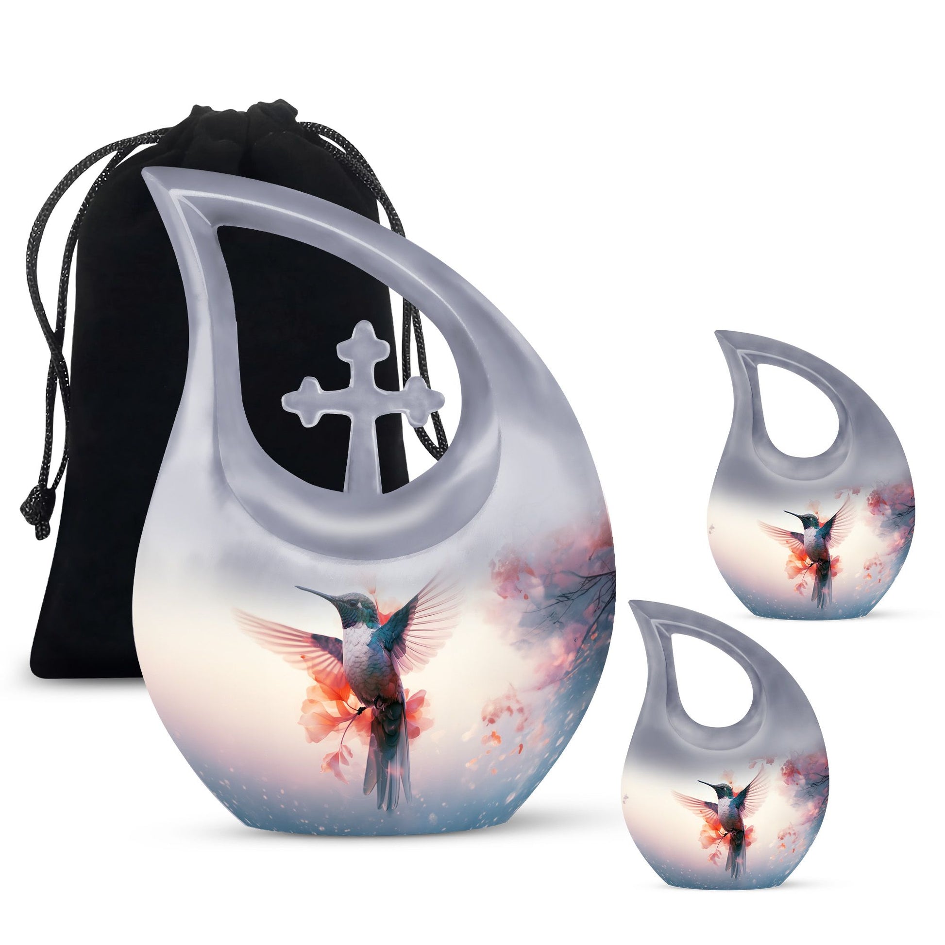 Humming Bird Keepsake For Ashes Funeral, Ashes Cremation Urn