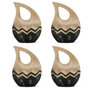 Pattern Small Urns For Human Ashes Teardrop, Heart Urn For Ashes