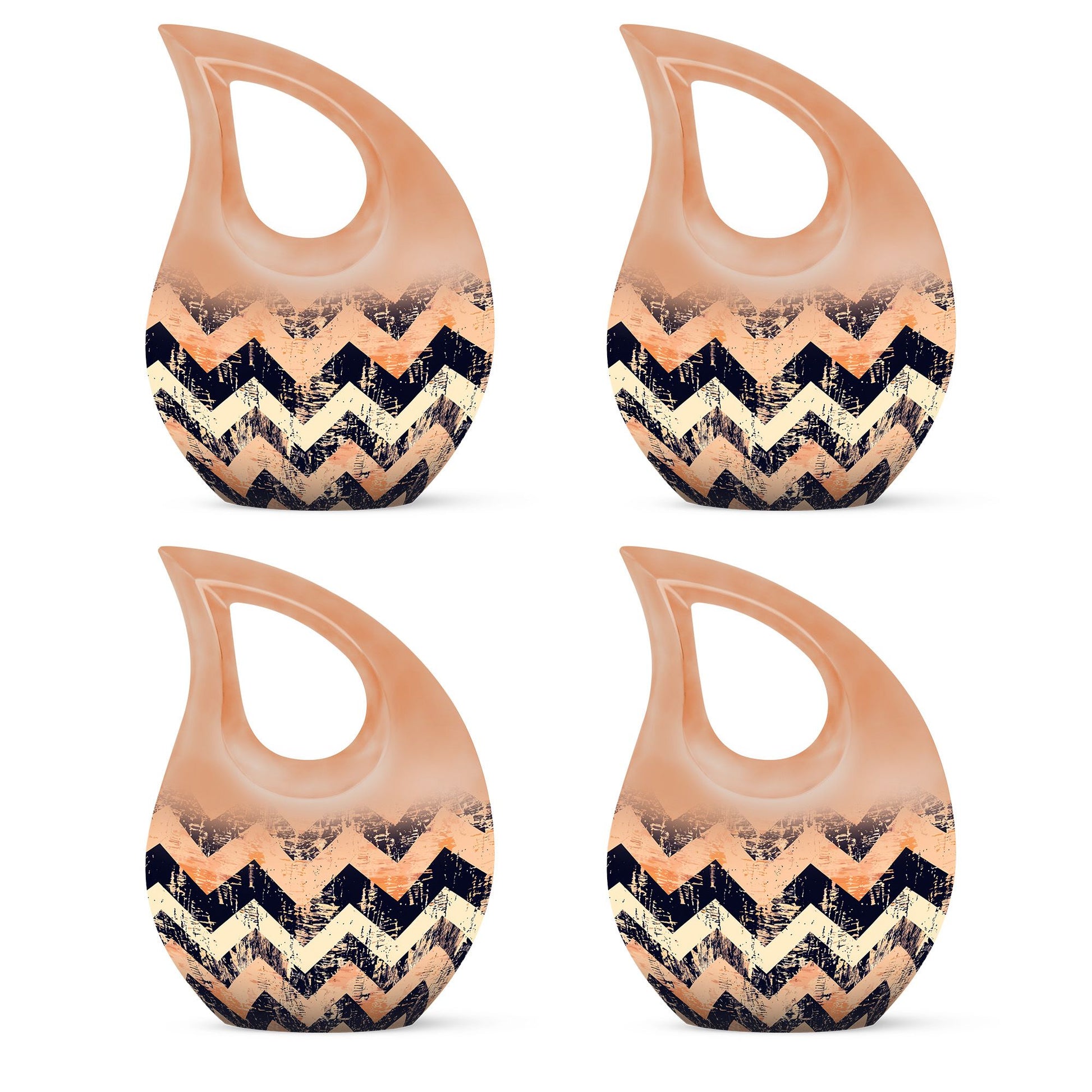 Pattern Adult Male Urn For Ashes Large Teardrop, Heart Urn For Ashes