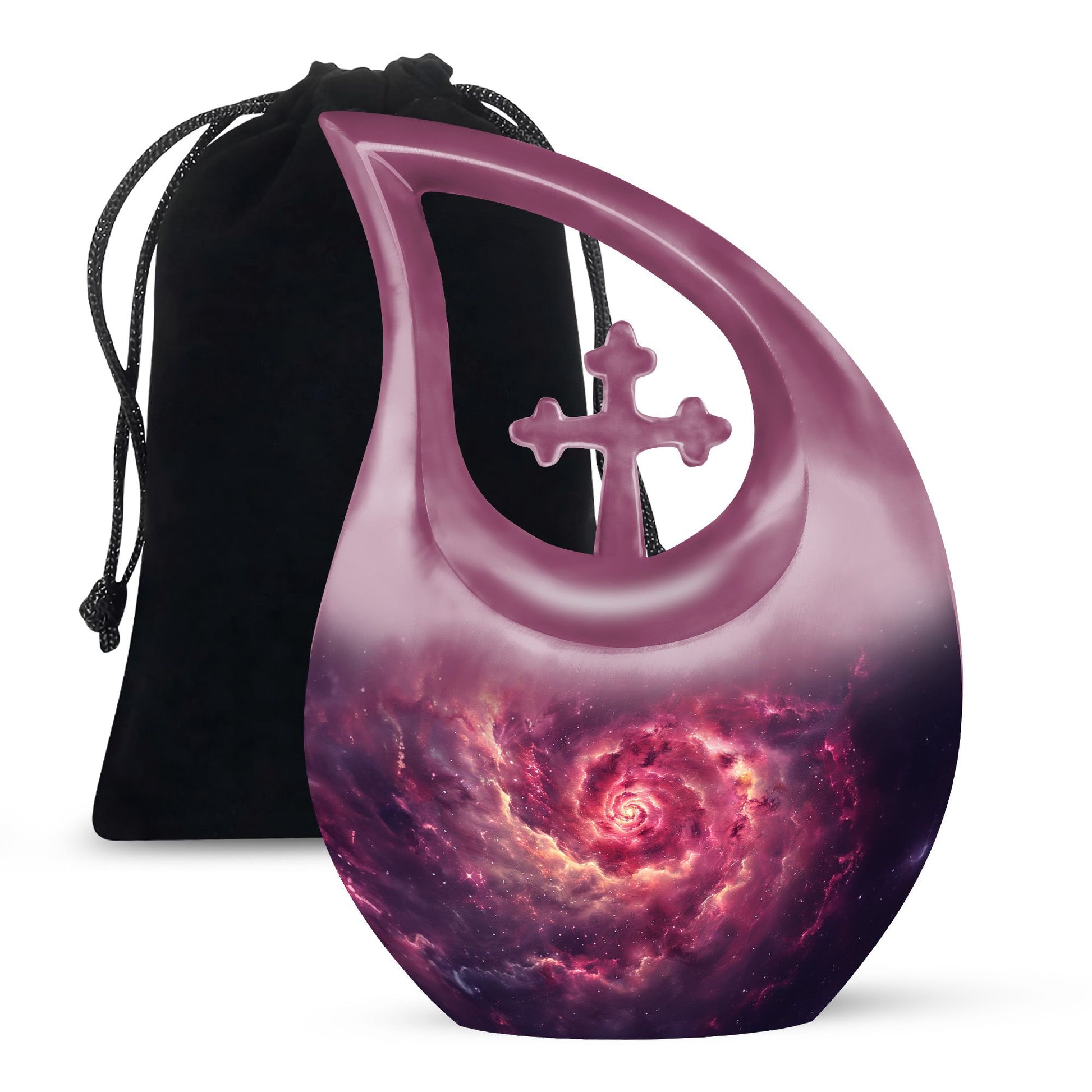Galaxy Urns For Adult Male Dad Teardrop, Heart Cremation Urn
