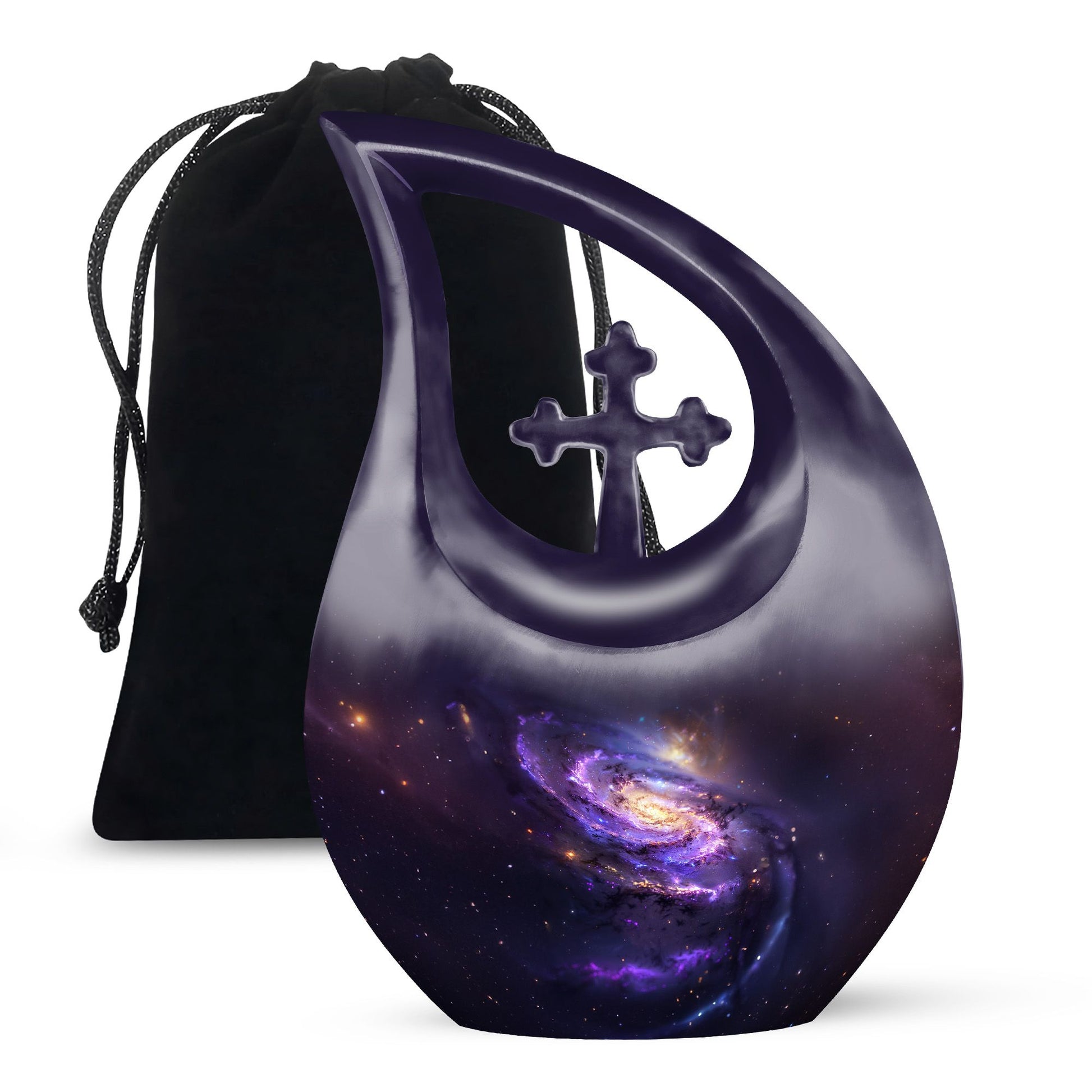 Galaxy Adult Cremation Urns Teardrop, Heart Shape Urn