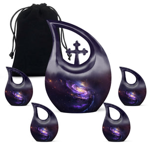 Galaxy Adult Cremation Urns Teardrop, Heart Shape Urn