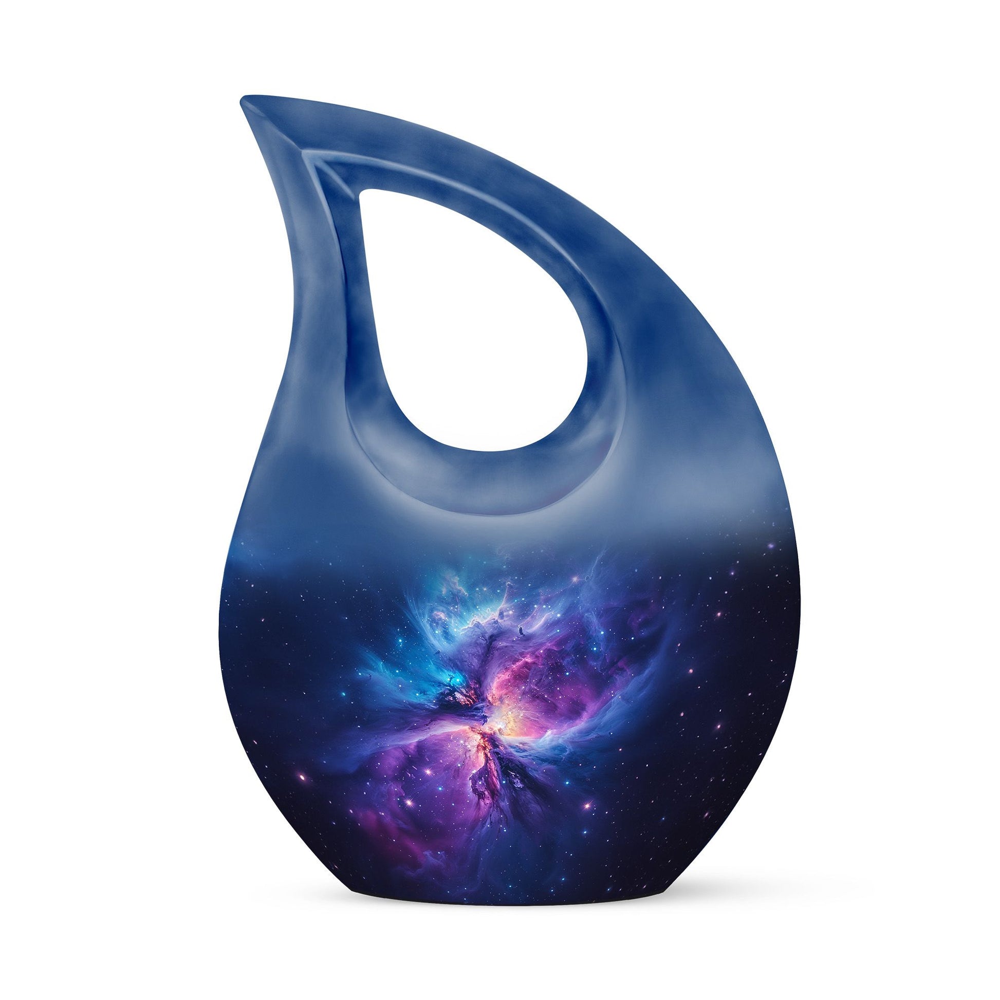 Galaxy Adult Size Urn Teardrop, Heart Cremation Urn For Ashes