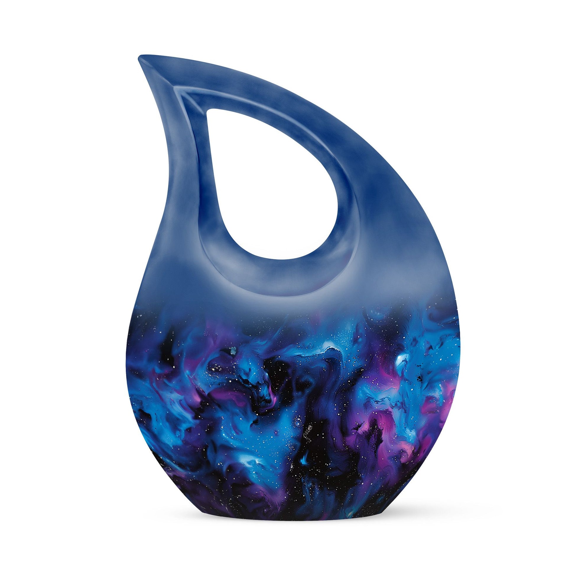 Galaxy Urn For Human Ashes Adult Large Teardrop, Heart Urn For Ashes