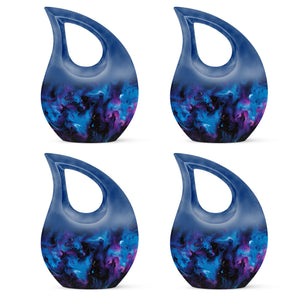 Galaxy Urn For Human Ashes Adult Large Teardrop, Heart Urn For Ashes