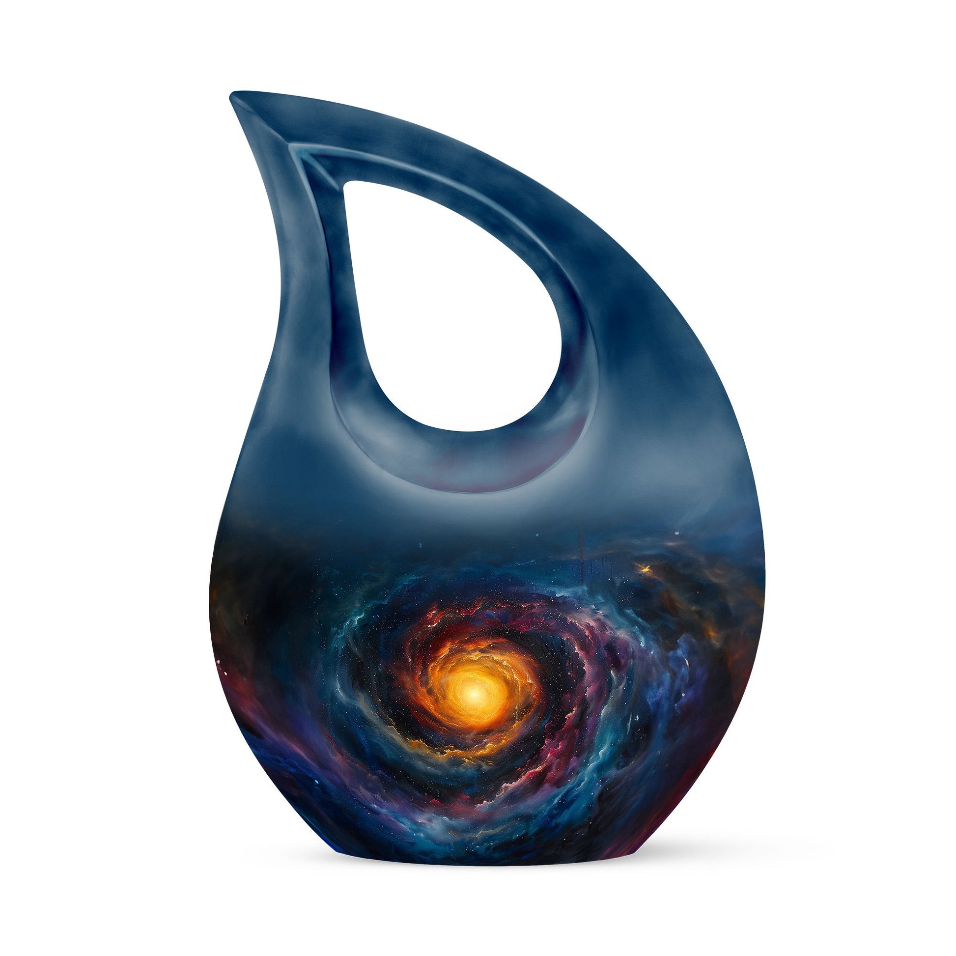 Galaxy Urn For Son Teardrop, Heart Cremation Urn