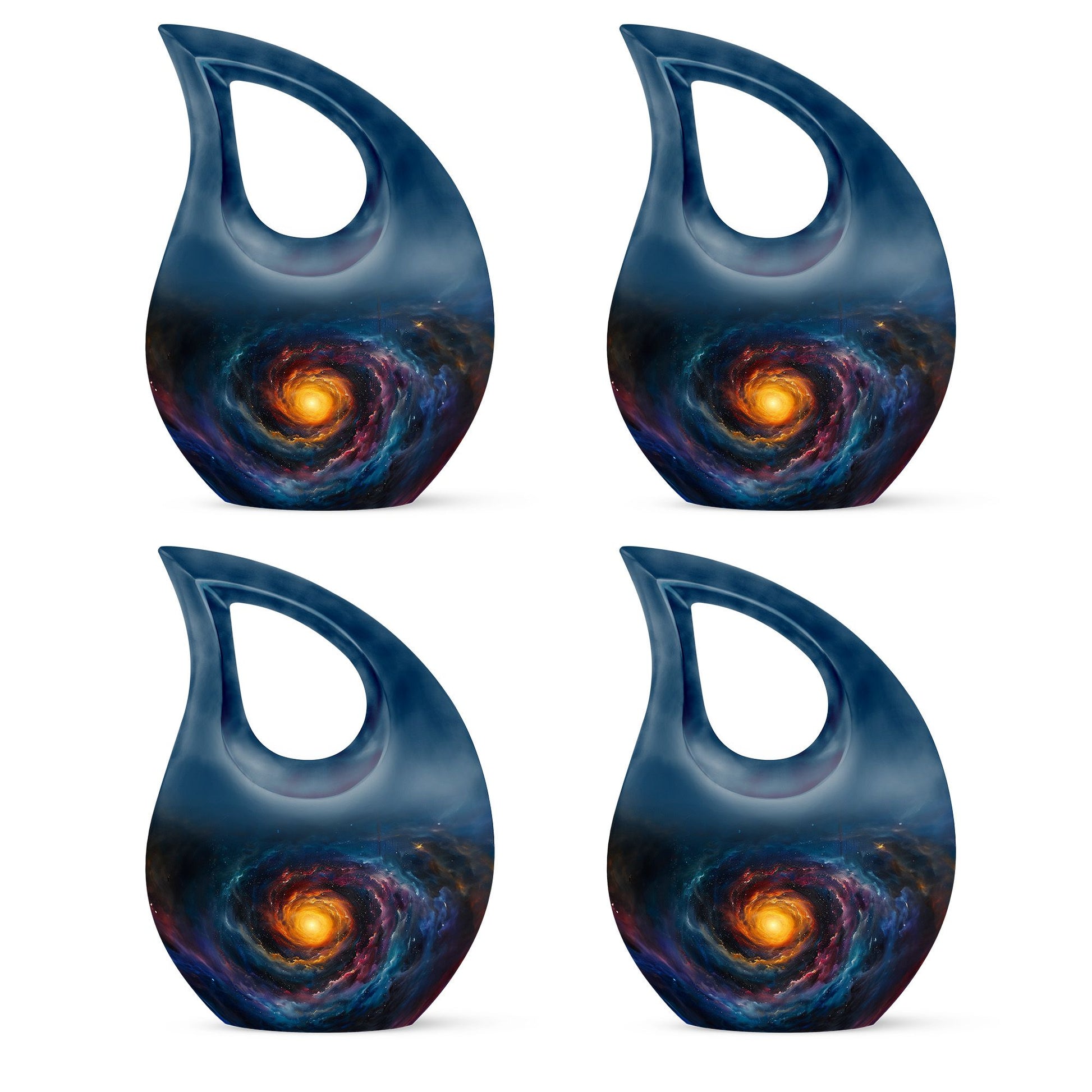 Galaxy Urn For Son Teardrop, Heart Cremation Urn