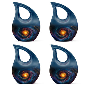 Galaxy Urn For Son Teardrop, Heart Cremation Urn