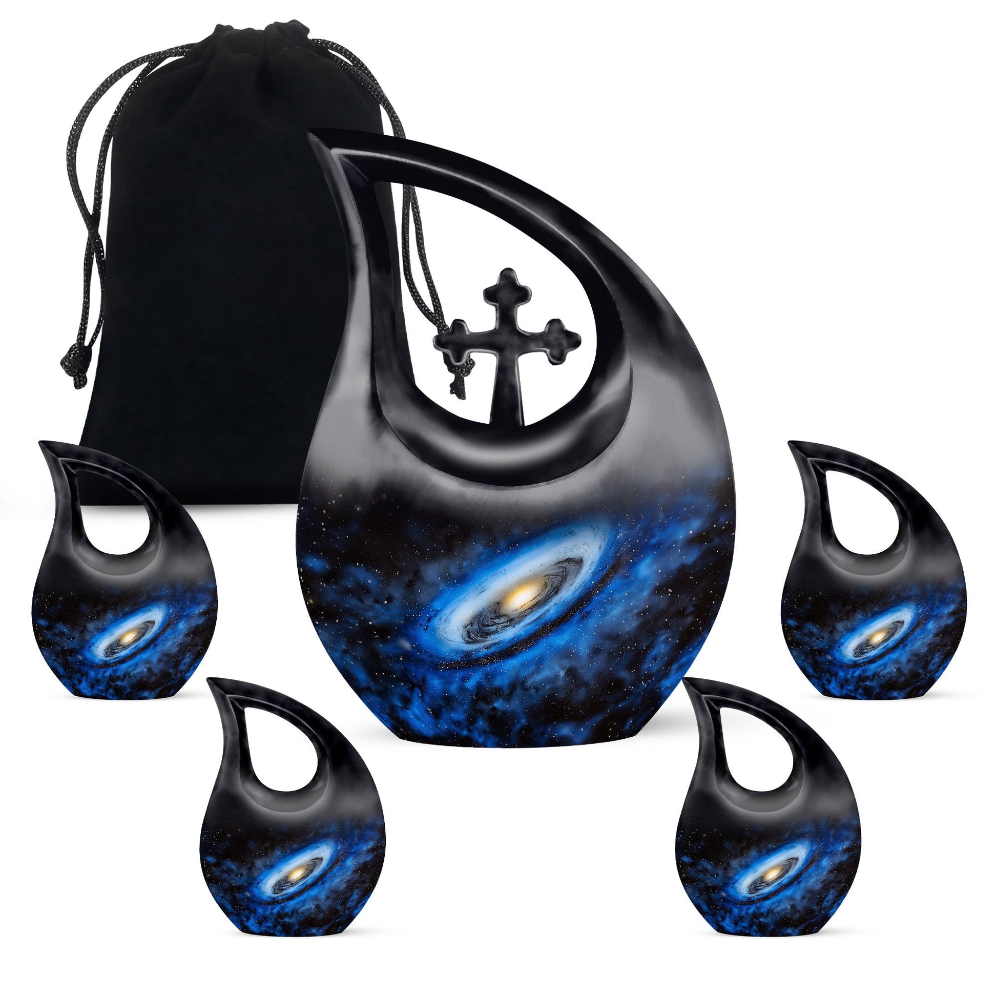 Galaxy Urn Dad Teardrop, Heart Shape Urn