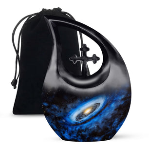 Galaxy Urn Dad Teardrop, Heart Shape Urn