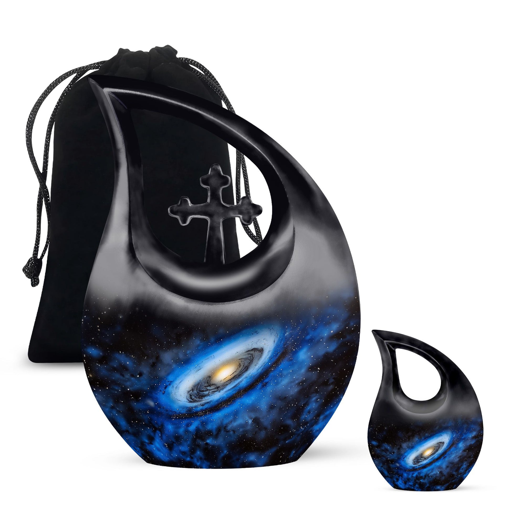 Galaxy Urn Dad Teardrop, Heart Shape Urn