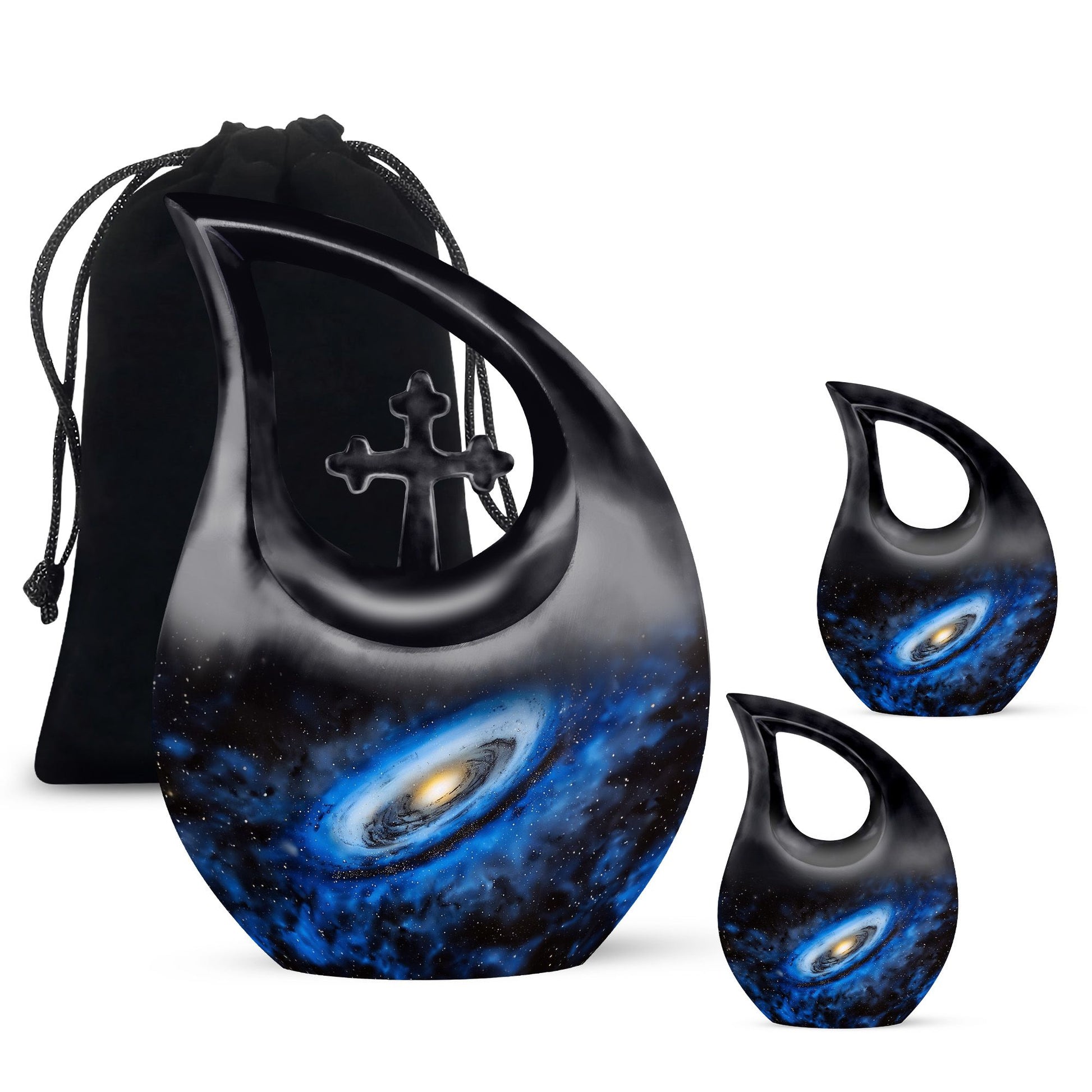 Galaxy Urn Dad Teardrop, Heart Shape Urn
