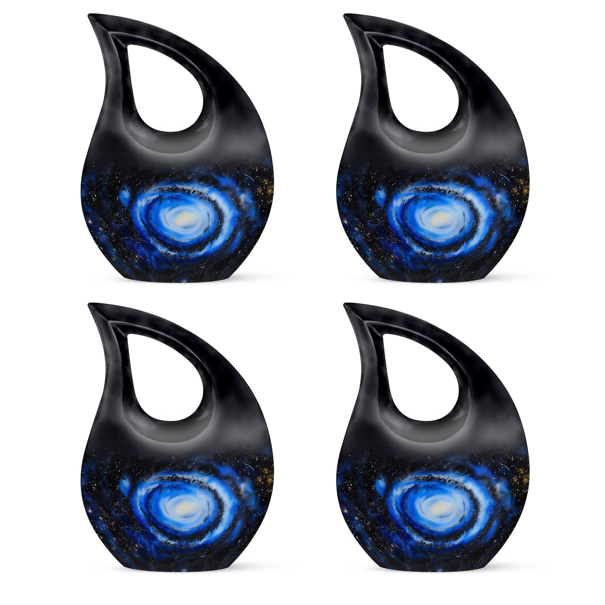 Galaxy Cremation Urns For Ashes Teardrop, Heart Cremation Urn