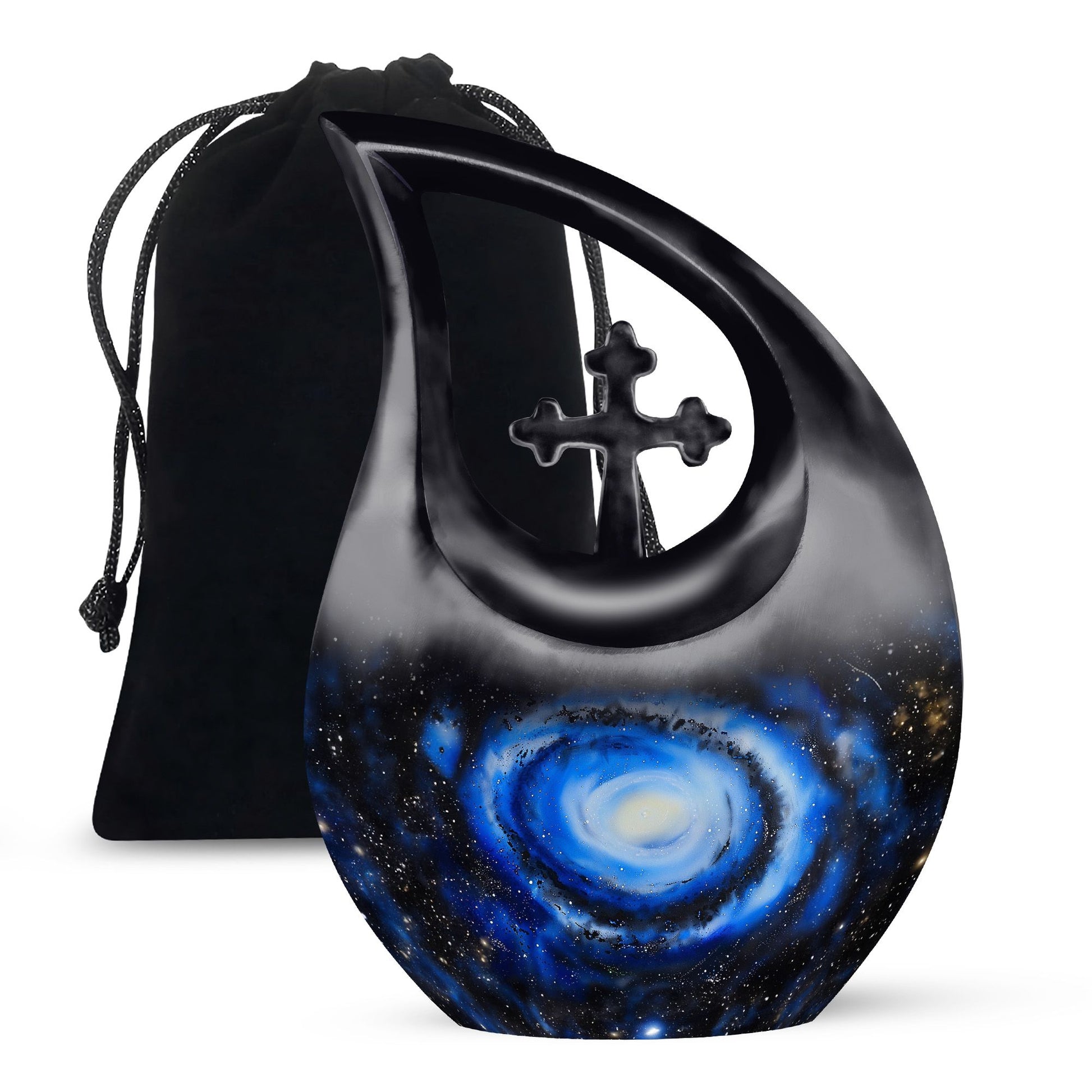 Galaxy Cremation Urns For Ashes Teardrop, Heart Cremation Urn