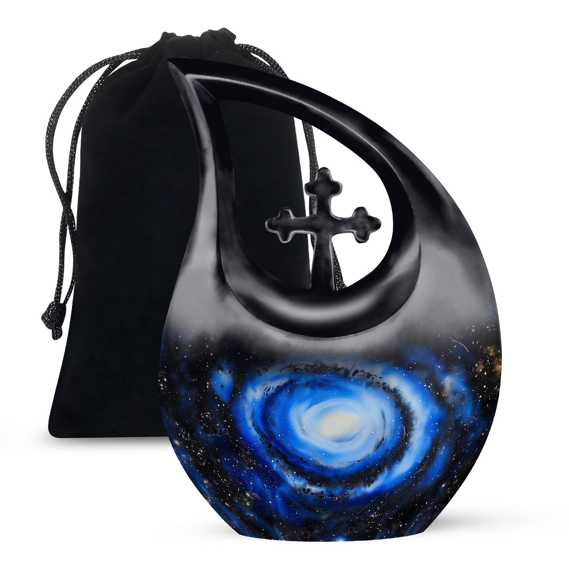 Galaxy Customized Urns For Human Ashes Teardrop, Heart Urn