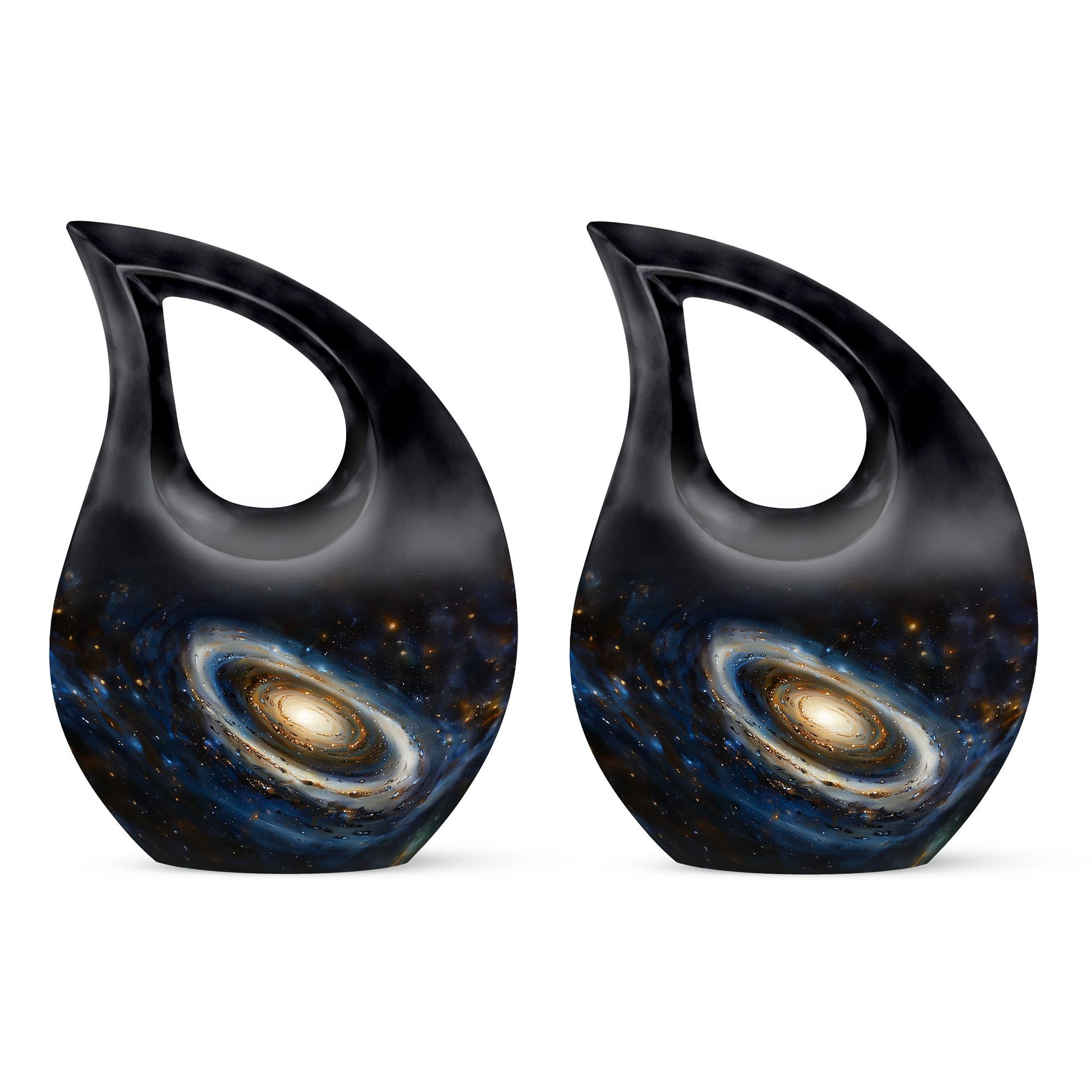 Galaxy Medium Urn For Ashes Teardrop, Heart Cremation Urn