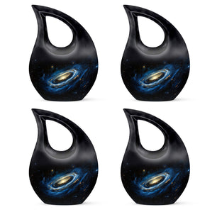 Galaxy Cremation Urns For Ashes For Women Teardrop, Heart Shape Urn