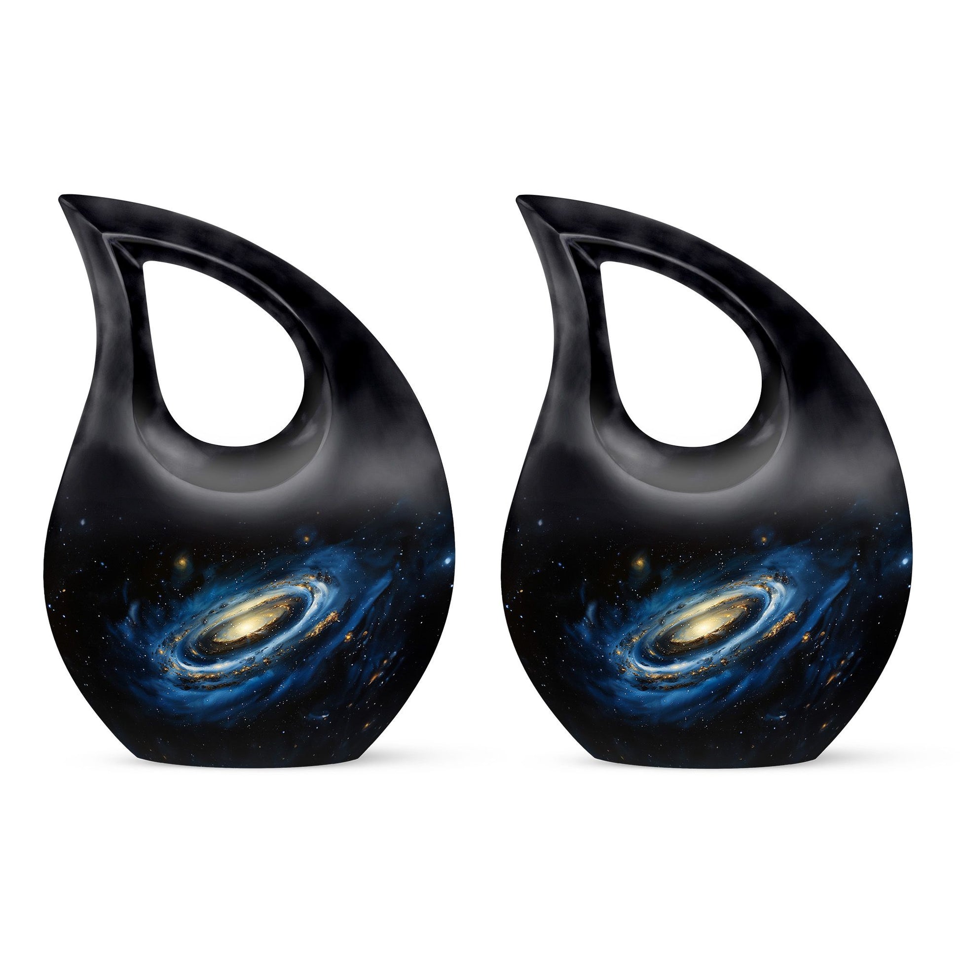 Galaxy Cremation Urns For Ashes For Women Teardrop, Heart Shape Urn
