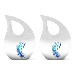 Teardrop Shaped  Keepsake Set of 2