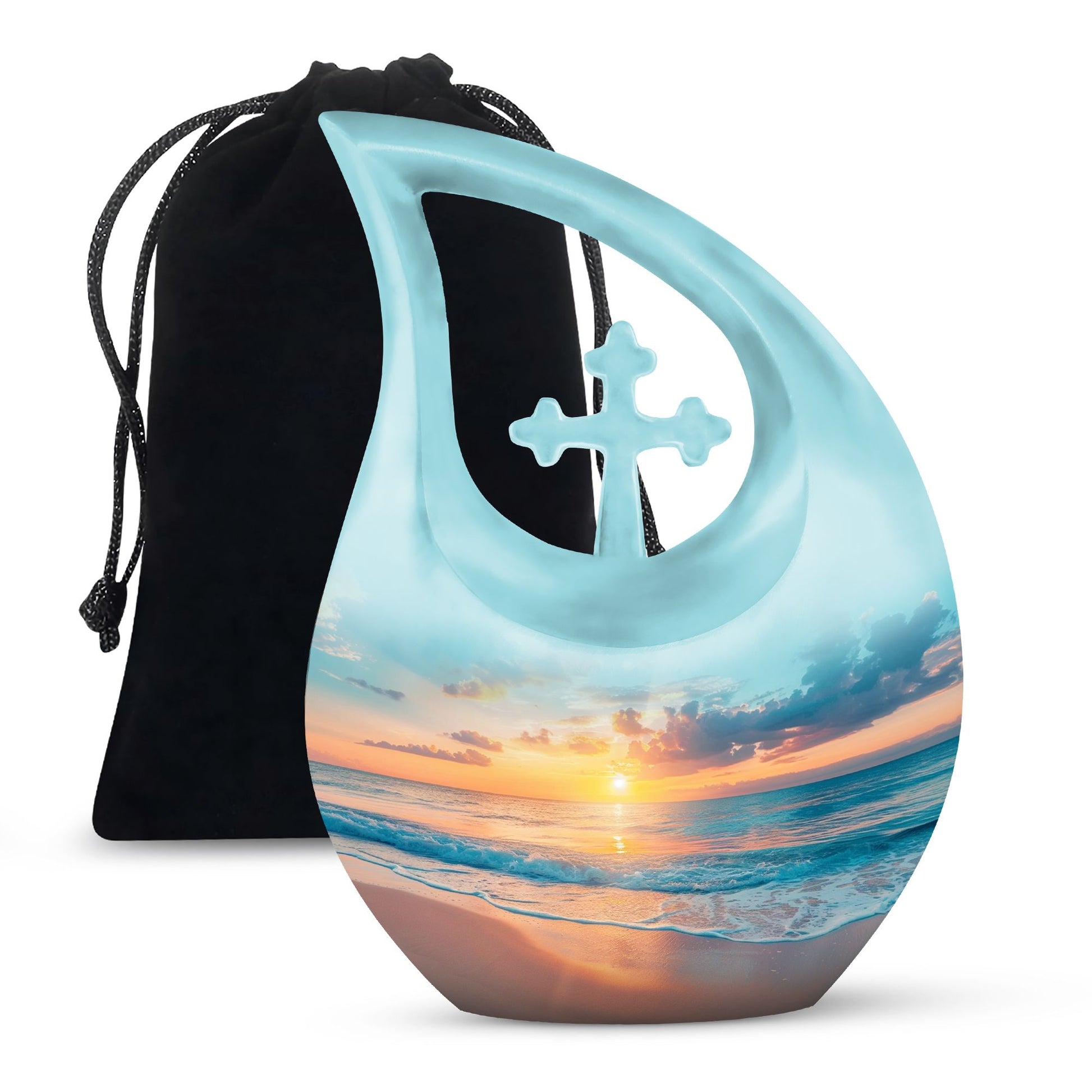 Teardrop Shaped  Large Urn 10 Inch