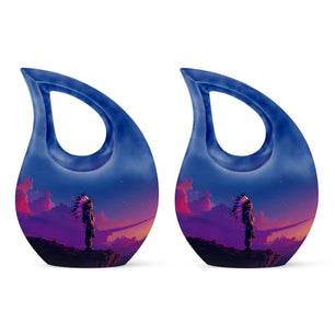 Teardrop Shaped  Keepsake Set of 2
