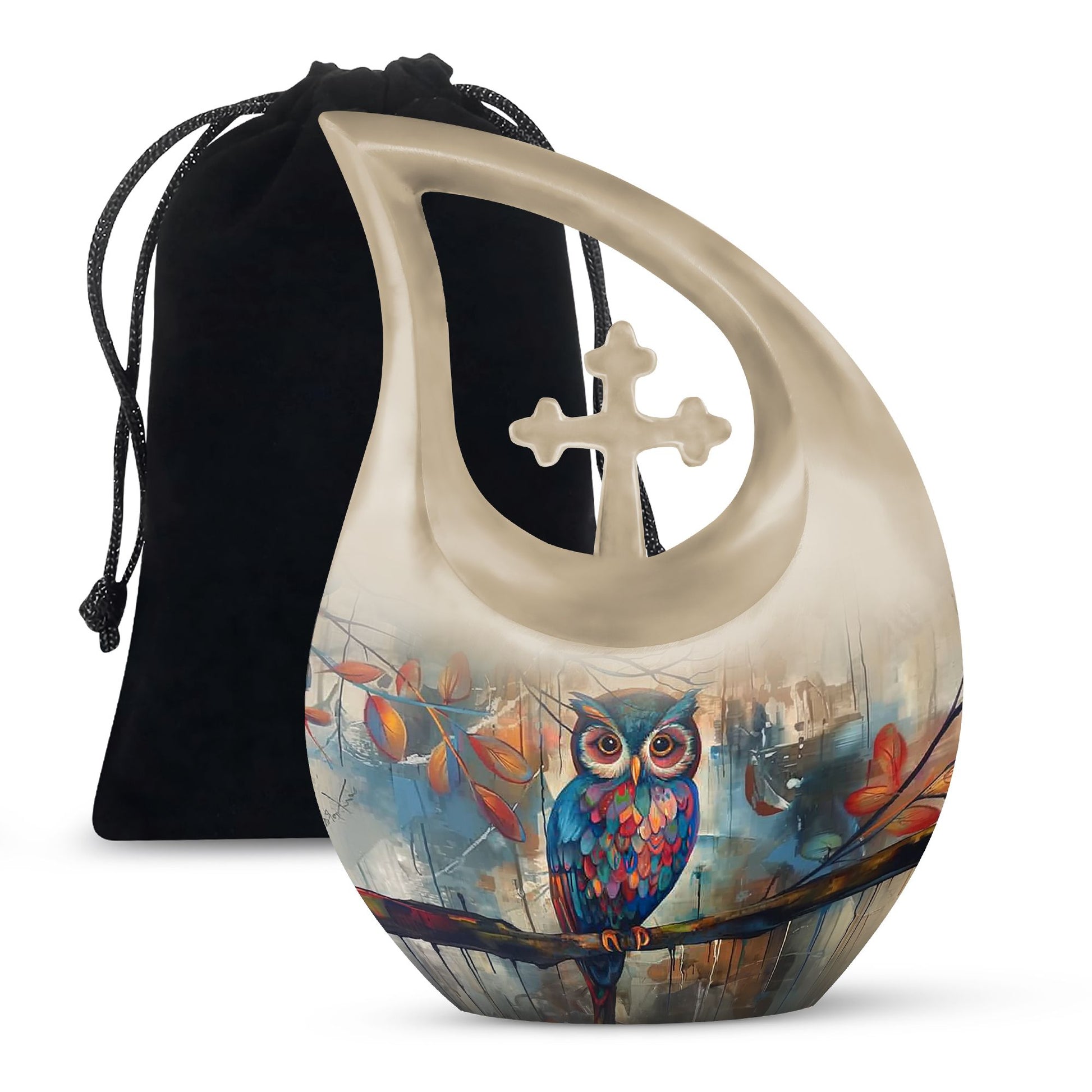 Teardrop Shaped  Large Urn 10 Inch