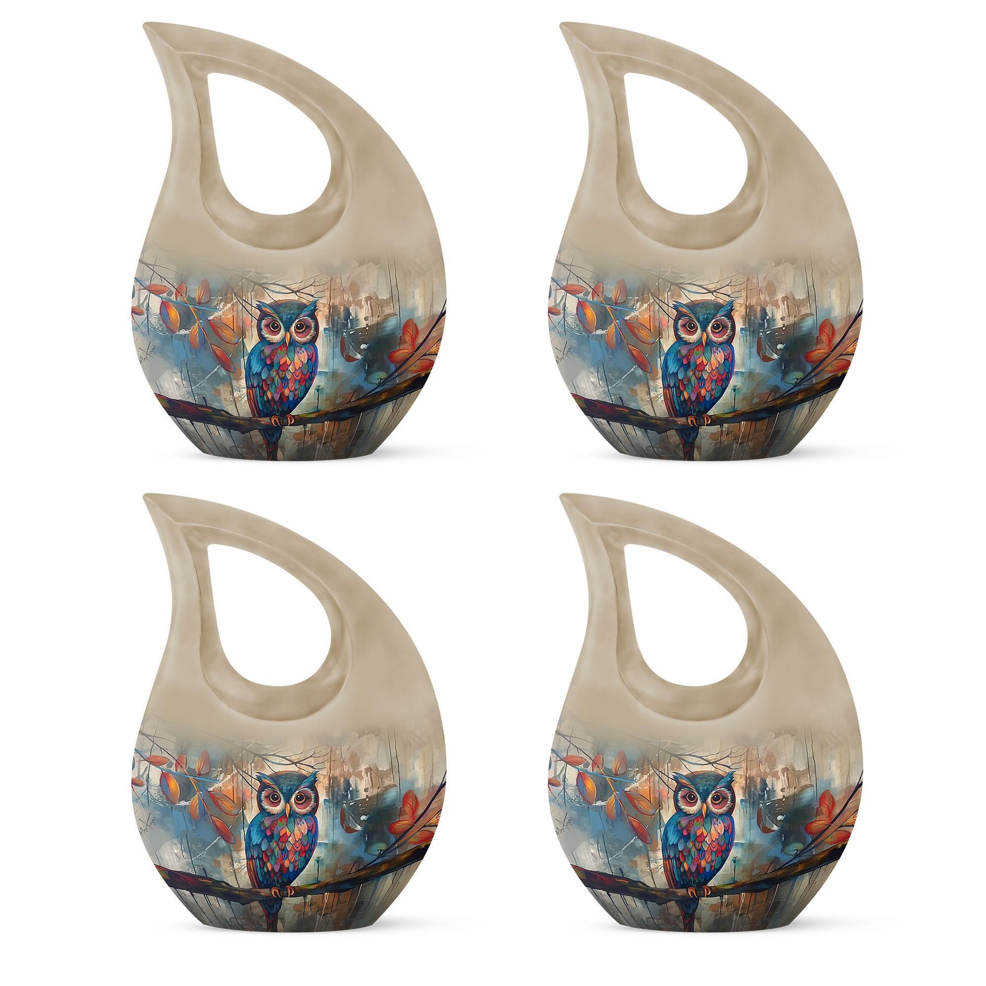 Teardrop Shaped  Keepsake Set of 4