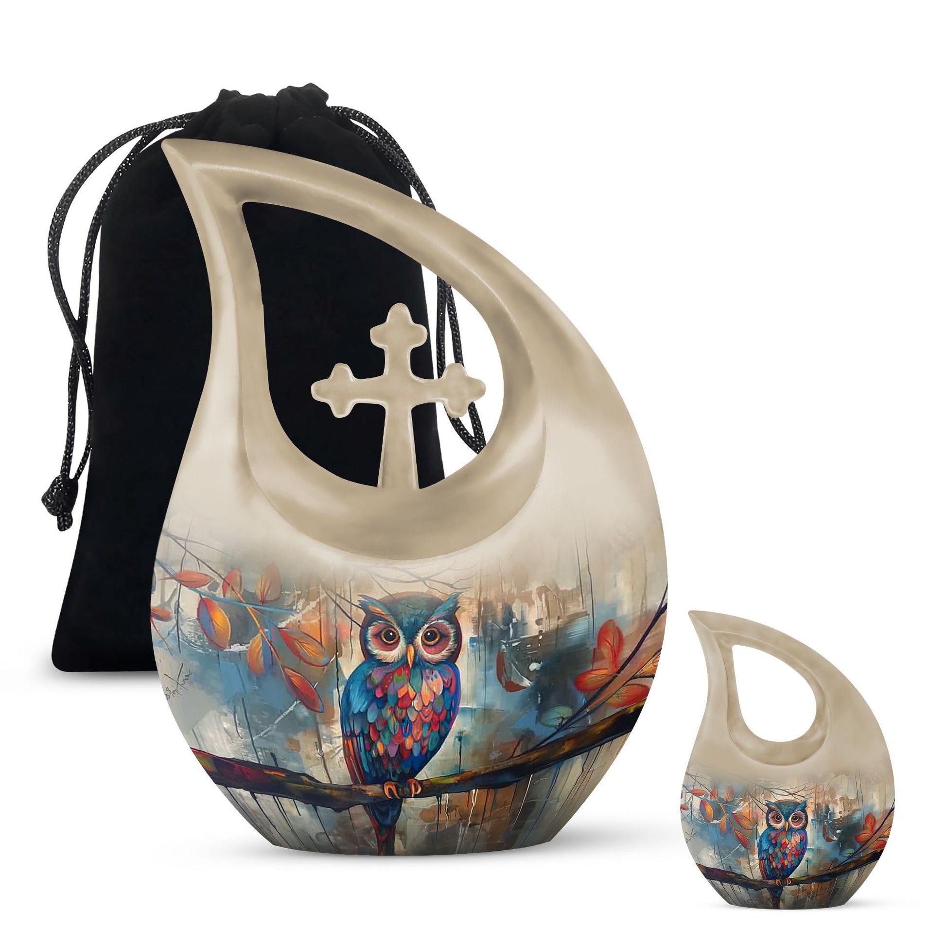 Teardrop Shaped  Large Urn With 1 Keepsake