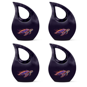 Teardrop Shaped  Keepsake Set of 4