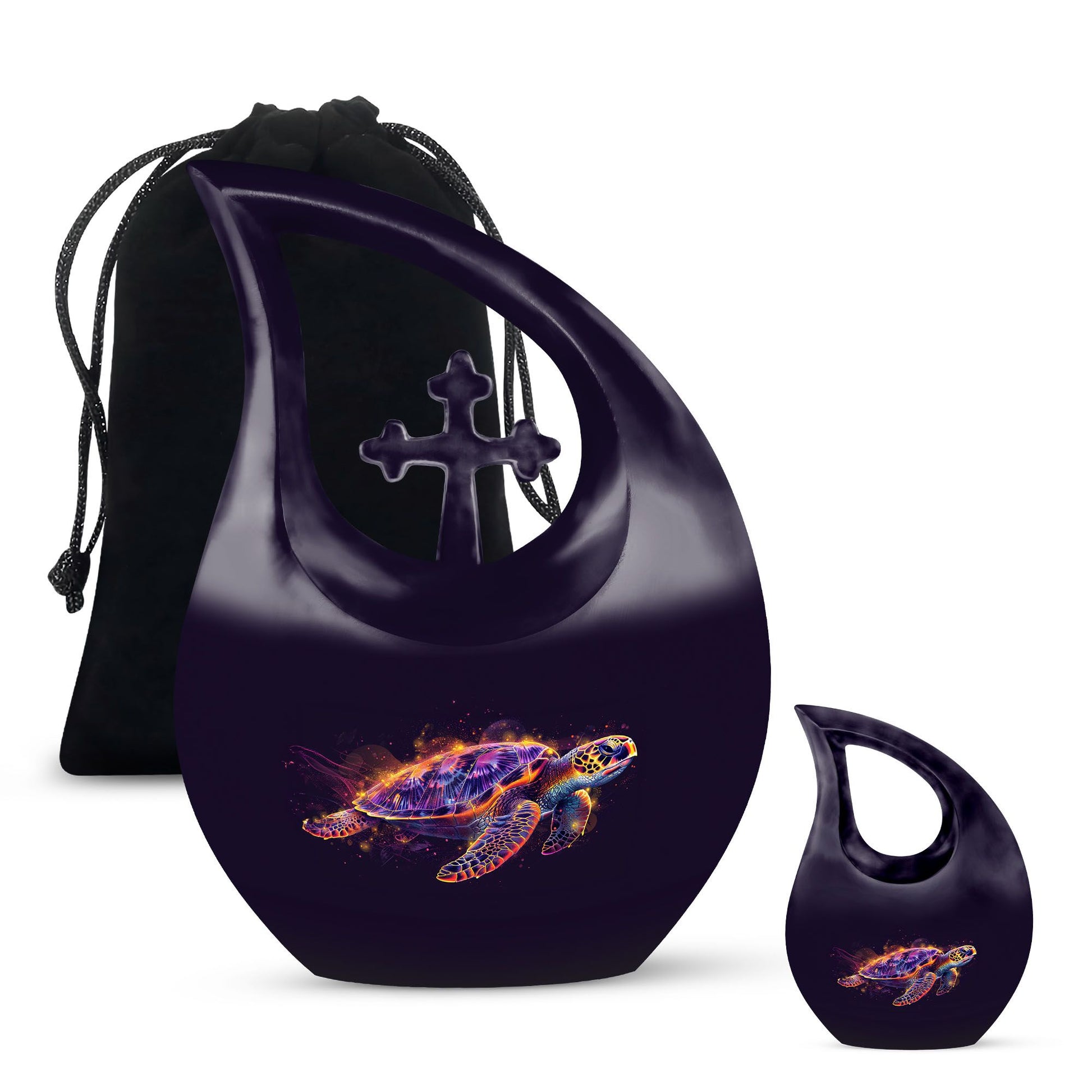 Teardrop Shaped  Large Urn With 1 Keepsake
