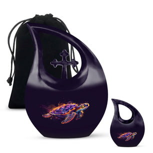 Teardrop Shaped  Large Urn With 1 Keepsake