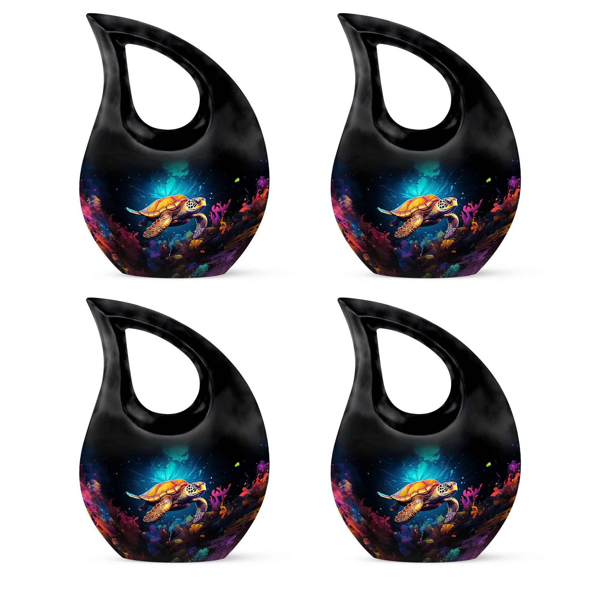 Teardrop Shaped  Keepsake Set of 4