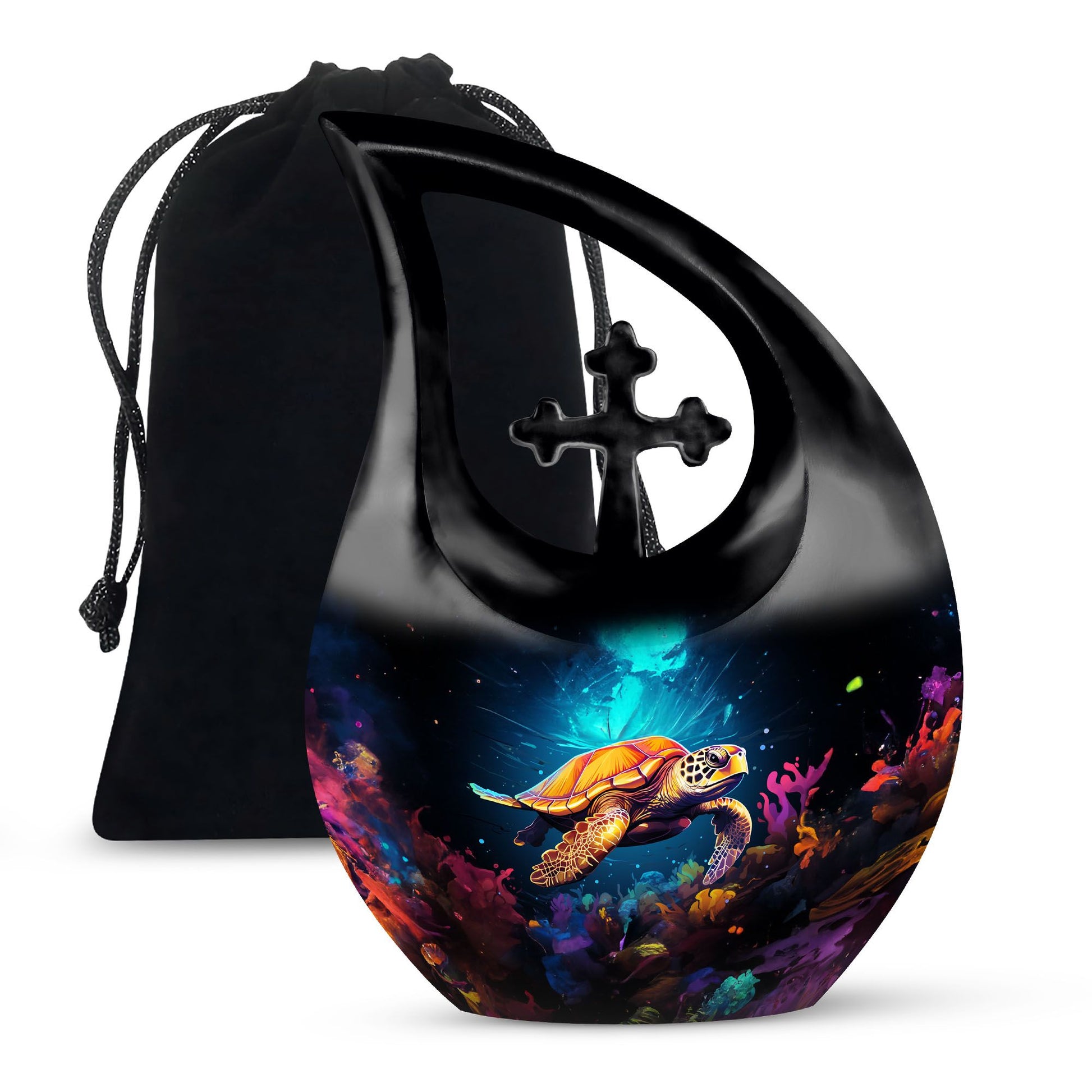 Teardrop Shaped  Large Urn 10 Inch