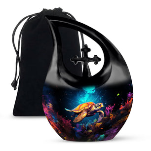 Teardrop Shaped  Large Urn 10 Inch