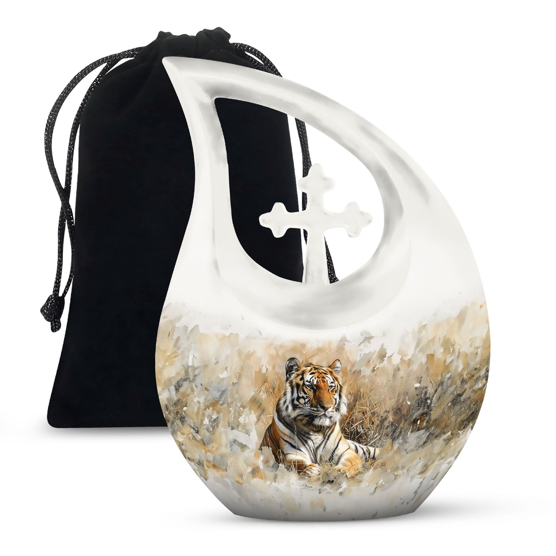 Teardrop Shaped  Large Urn 10 Inch