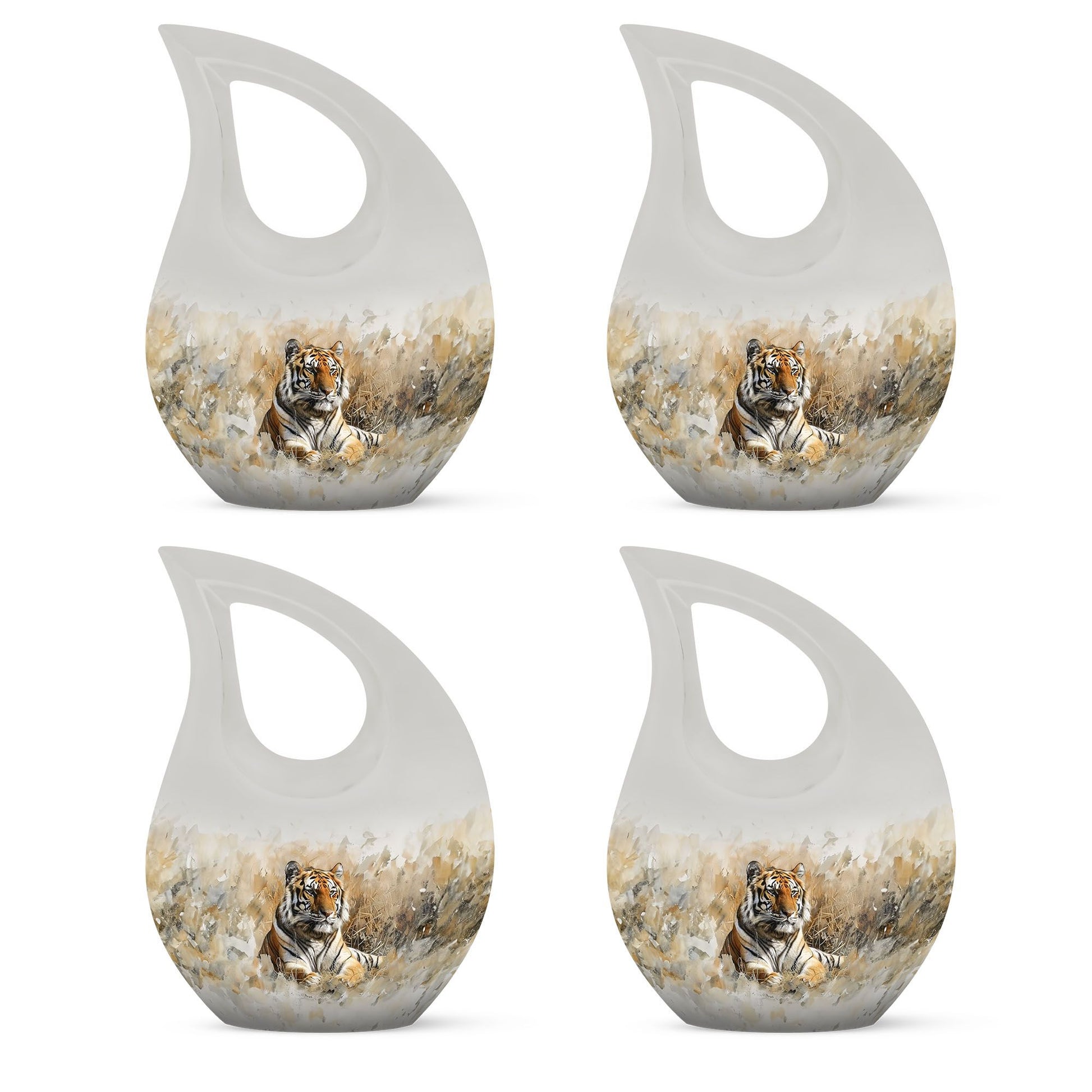Teardrop Shaped  Keepsake Set of 4